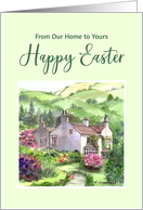 From Our Home to Yours on Easter Rydal Mount Garden England Painting card