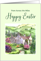 From Across the Miles on Easter Rydal Mount Garden England Painting card