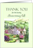 Thank You for Housewarming Gift Rydal Mount Garden England Landscape card