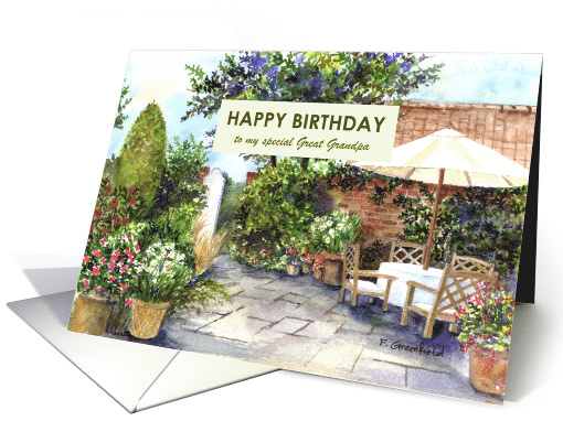 For Great Grandpa on Birthday Custom Terrace of Manor... (1827024)