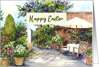 General Happy Easter Terrace of Manor House Garden Painting card