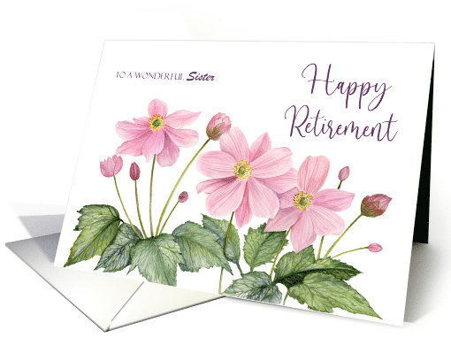 For Sister on Retirement Custom Watercolor Japanese... (1844788)