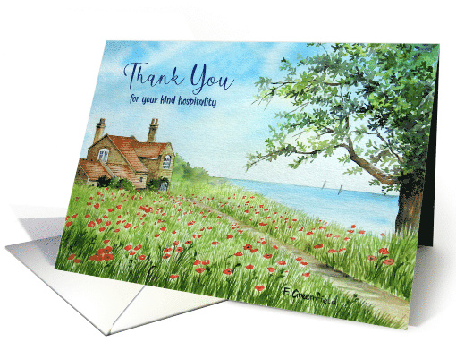 Thank You for Your Hospitality Poppy Field Seaside... (1857700)