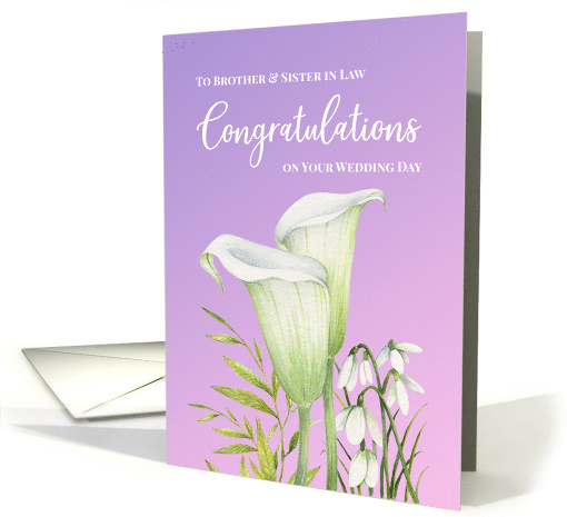 For Brother and Sister in Law Wedding White Calla Lilies... (1862080)