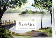 Thank You for The Weekend Derwentwater Lake District England Landscape card