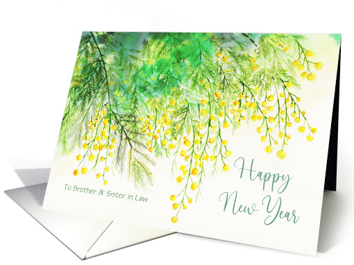 For Brother and Sister in Law on New Year Custom Yellow... (1887322)