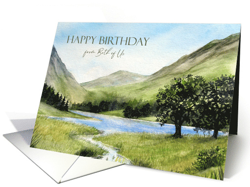 From Both of Us on Birthday Lake Buttermere Cumbria England card