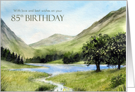 For 85th Birthday Lake Buttermere Cumbria England Landscape card