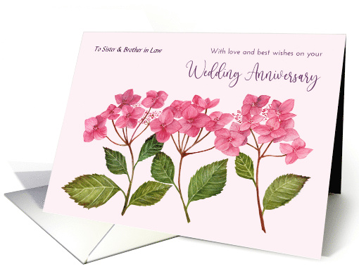 To Sister and Brother in Law Anniversary Custom Hydrangea... (1949440)