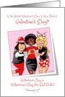 Galentines Day February 13th Gal Pals Celebrating Friendship card