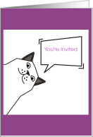 You’re Invited to a Party Cat-themed Invitations card