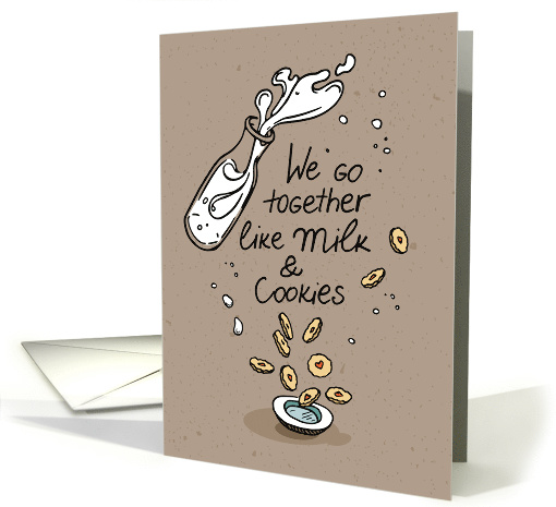 Milk and Cookies Anniversary Card for Significant Other card (1756620)