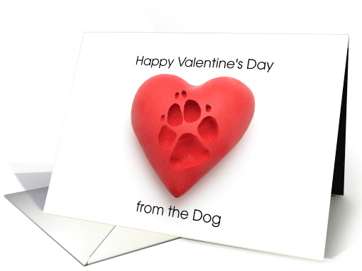 Happy Valentine's Day from the Dog I Woof You card (1756622)