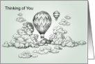 Congratulations thinking of you soaring above the clouds card