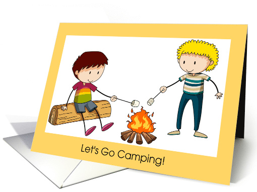 Invitation Kid's Birthday Party Let's Go Camping & Roast... (1757802)