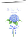 Thinking of You From All of Us with Watercolor Flower with Bow card