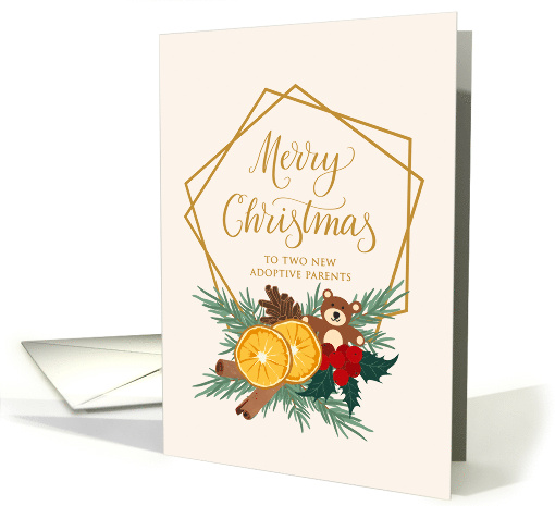 New Adoptive Parents with Christmas Frame Pine Cones... (1706516)