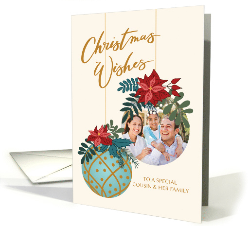 Photo Christmas Wishes for Cousin and HER Family with... (1750532)