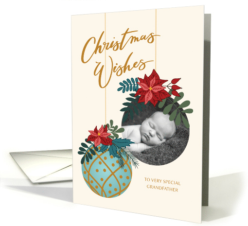 Custom Photo Christmas Wishes for Grandfather with... (1751514)