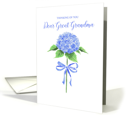 Thinking of You Great Grandma with Watercolor Flower with... (1876000)