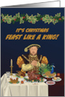 Christmas Henry VIII Feast like a King card