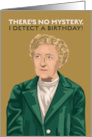 Birthday Detective Novelist Agatha Christie There is No Mystery card