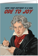 Birthday Classical Music Composer Beethoven Ode To Joy card