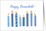 Candles of Hanukkah card