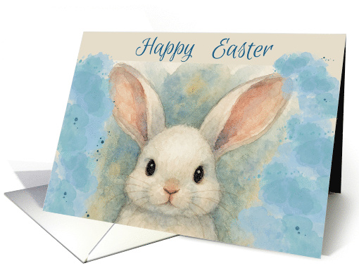 Easter Cute Bunny Watercolor card (1929408)