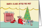 Christmas Humor Santa Loses Pants card