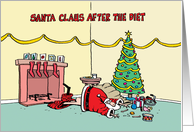 Christmas Humor Santa Loses Pants card