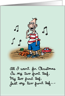 Christmas Humor Child’s Wish List card