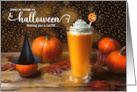 Away at College Halloween Wishes for a Latte of Delicious Fun card