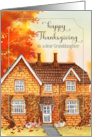 Granddaughter Thanksgiving Autumn Home with Pumpkins card