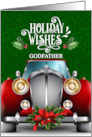 for Godfather Red Classic Car Holiday Wishes card