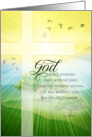 Christian Encouragement Summer Meadow and Cross card