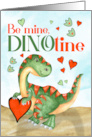 Kid’s Valentine T-Rex Dinosaur Be Mine DINOtine card