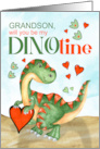 Grandson Valentine T-Rex Dinosaur Be Mine DINOtine card