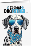 Father’s Day Dalmatian Dog Coolest Dogfather Ever card