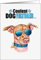 Father’s Day Chiweenie Dog Coolest Dogfather Ever card