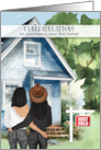 1st Home Congratulations Asian American Lesbian Couple card