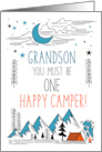Grandson Summer Camp One Happy Camper card