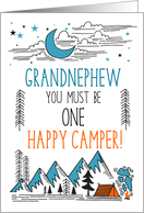 Grandnephew Summer Camp One Happy Camper card