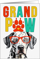 GrandPAW Dalmatian Dog Grandparents Day from Granddog card