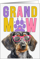 GrandMAW Wirehaired Dachshund Grandparents Day from Granddog card