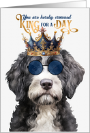 Birthday Portuguese Water Dog Funny King for a Day card
