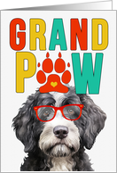 GrandPAW Portuguese Water Dog Grandparents Day from Granddog card