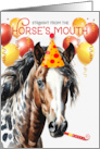 Appaloosa Leopard Patterned Funny Birthday Horse card