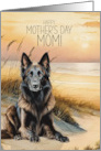 Mother’s Day Belgian Tervuren Shepherd Dog Beach Cove card
