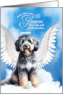 Pet Sympathy Loss of a Dog Aussiedoodle Angel card